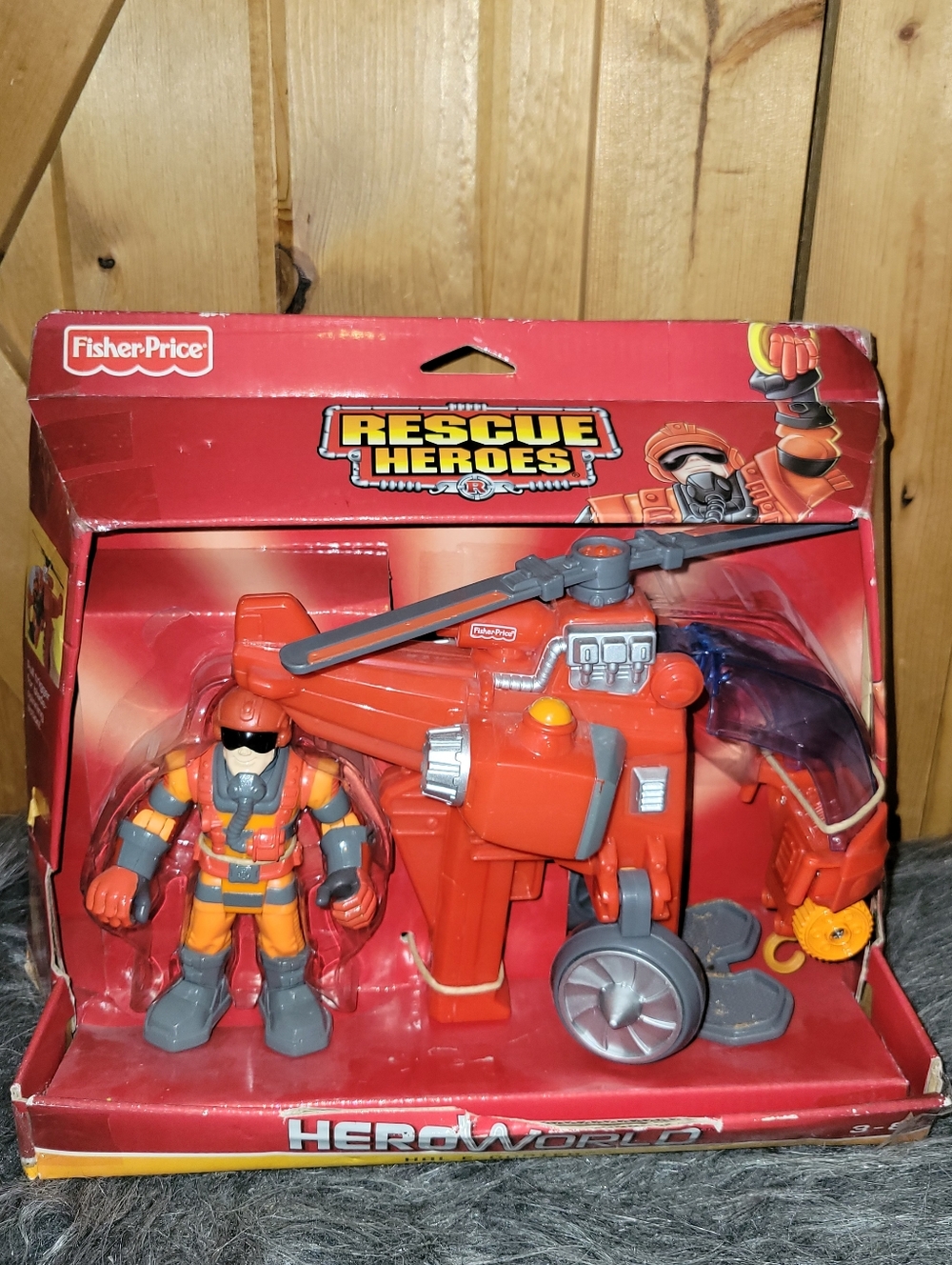 Fisher-Price Rescue Heroes Hal E copter  Helicopter Playset with Rescue Figure